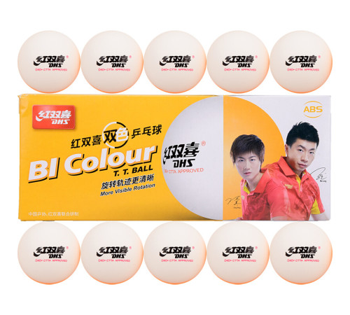 Мячи для настольного тенниса DHS Cell-Free Dual BI Colour