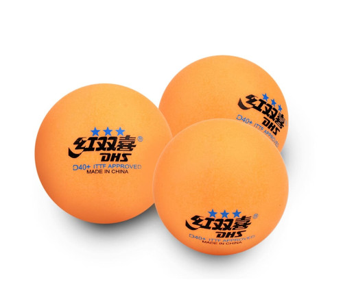 М'ячі для настільного тенісу DHS Cell-Free Dual 40+ мм 3* Orange