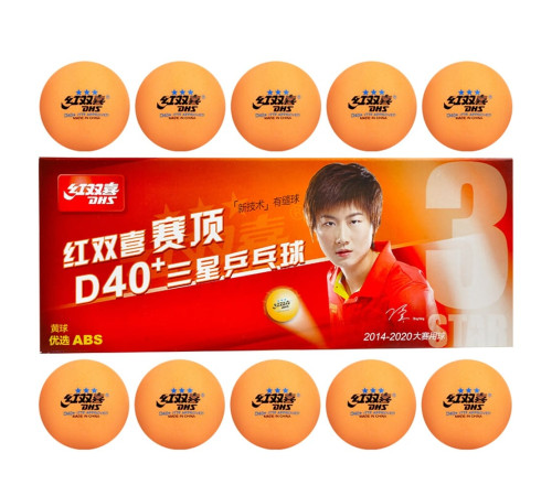 М'ячі для настільного тенісу DHS Cell-Free Dual 40+ мм 3* Orange
