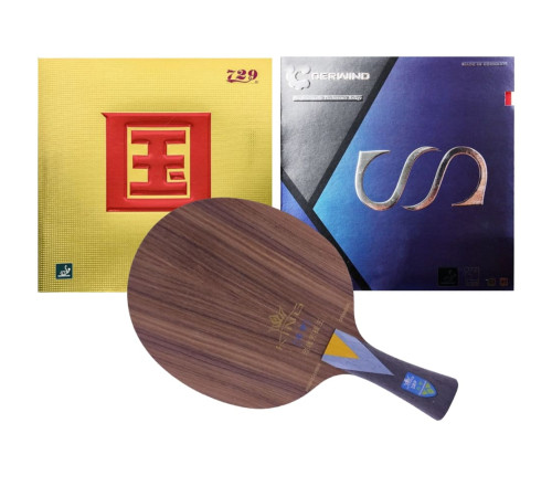 Збірна ракетка 729 RoseWood 7 FL (Battle II National + Derwind Stolz)