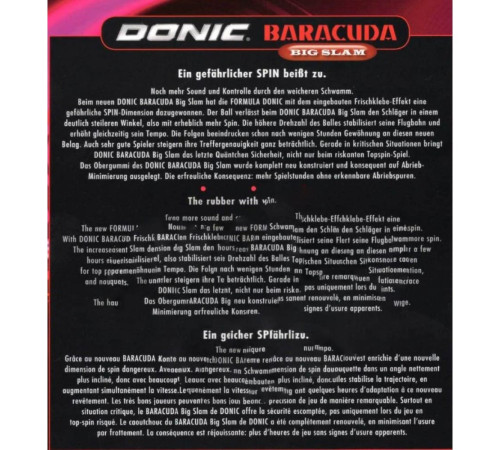 Накладка Donic Baracuda Big Slam