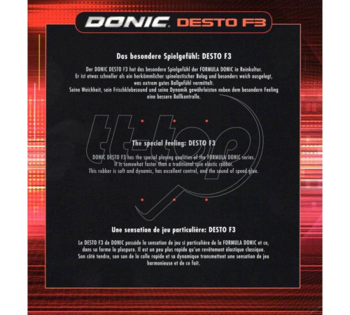 Накладка Donic Desto F3
