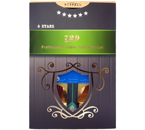 Ракетка 729 King Series 6 Stars (blue + black rubber)