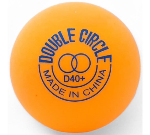 М'ячі для настільного тенісу DHS Double Circle Dual 40+ 120 шт. Orange
