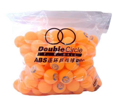 М'ячі для настільного тенісу DHS Double Circle Dual 40+ 120 шт. Orange