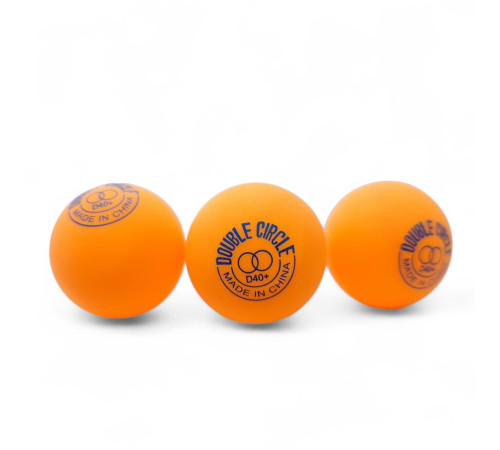 М'ячі для настільного тенісу DHS Double Circle Dual 40+ 120 шт. Orange