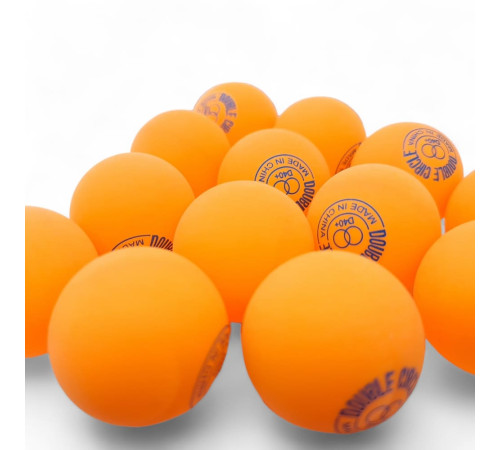 М'ячі для настільного тенісу DHS Double Circle Dual 40+ 120 шт. Orange