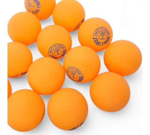 М'ячі для настільного тенісу DHS Double Circle Dual 40+ 120 шт. Orange