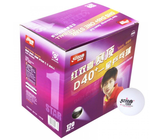 М'ячі для настільного тенісу DHS Cell-Free Dual 40+ мм 1* (120 шт)