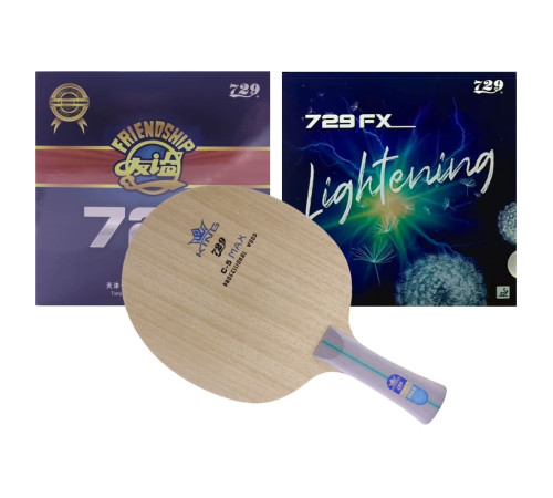 Збірна ракетка 729 C-5 FL (FX (orange sponge)+FX Lightning (yellow sponge))