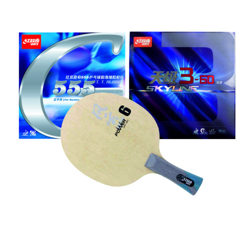 Збірна ракетка DHS WP6 FL (TG3-60 + 555)