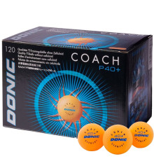 М'ячі для настільного тенісу Donic P40+ Coach Orange (120 шт.)