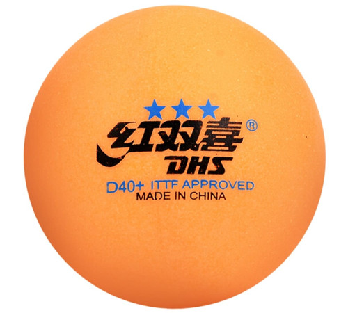 Мячи для настольного тенниса DHS Cell-Free Dual 40+ мм 3* Orange (10 шт)