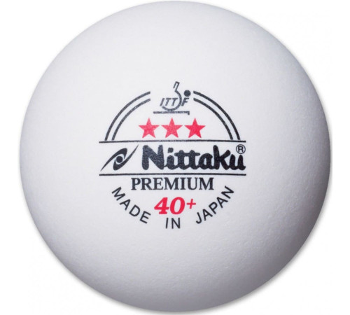 М'ячи для настільного тенісу Nittaku Premium 40+ 3*