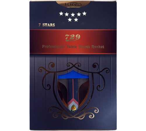 Ракетка 729 King Series 7 Stars (blue + black rubber)