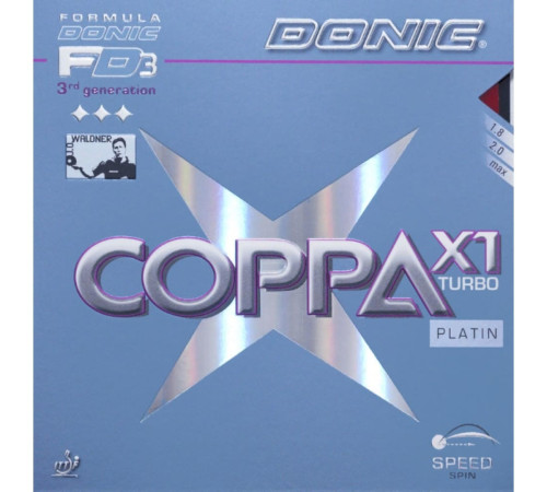 Накладка Donic Coppa X1 Turbo Platin