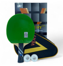 Ракетка 729 Very 6 green + black rubber (carbon blade)