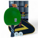 Ракетка 729 Very 6 green + black rubber (carbon blade)