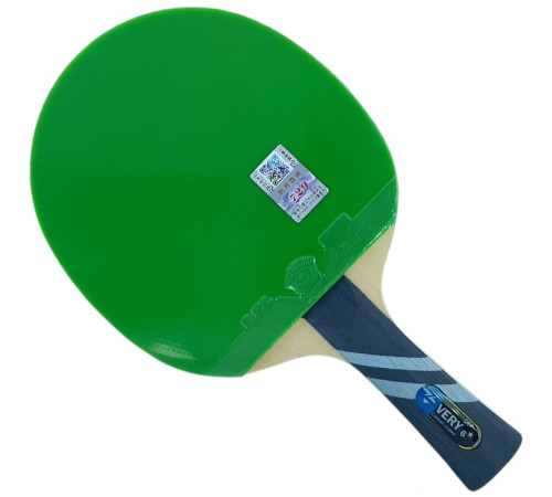 Ракетка 729 Very 6 green + black rubber (carbon blade)