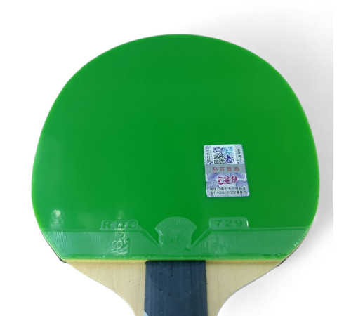 Ракетка 729 Very 6 green + black rubber (carbon blade)