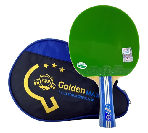 Ракетка 729 Golden Max 3 Star (green + black rubber)