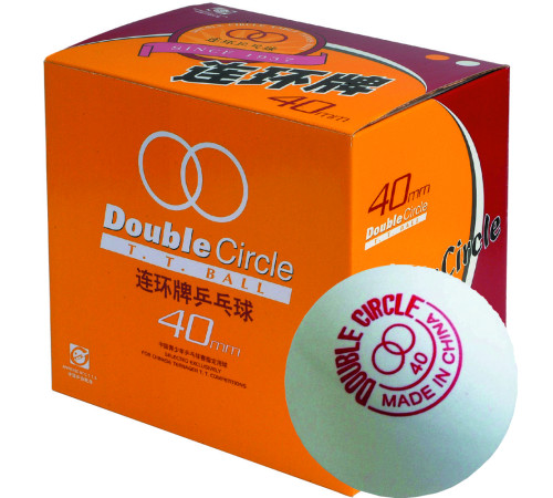 Мячи для настольного тенниса DHS Double Circle 40 мм 144шт