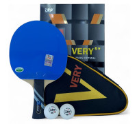 Ракетка 729 Very 6 blue + black rubber (carbon blade)