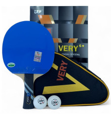 Ракетка 729 Very 6 blue + black rubber (carbon blade)