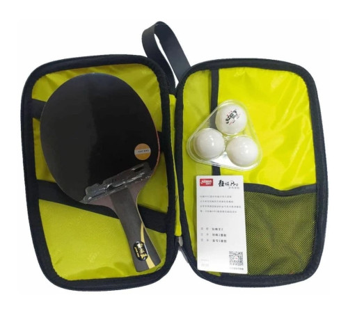 Ракетка DHS HURRICANE PRO HP02 + м'ячі для настільного тенісу DHS ITTF WTT Ball 40+ мм 3* у ПОДАРУНОК!